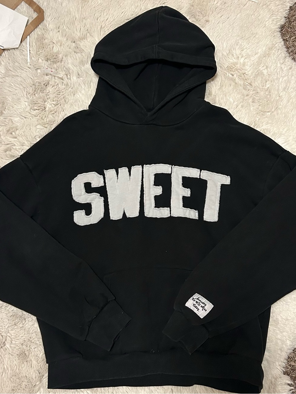 Black SWEET Hoodie Sweater - Casual Men’s Pullover